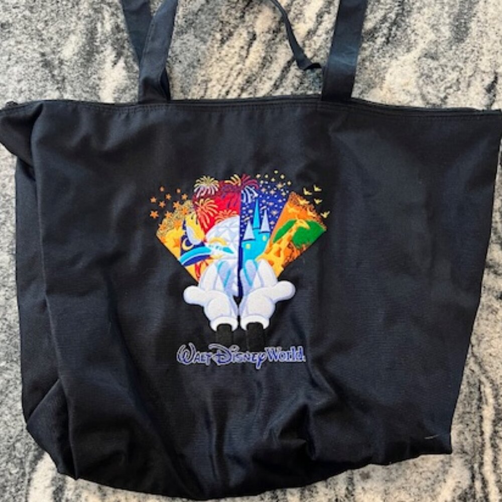 Vintage Walt Disney tote bag yr 2000ish embroidered Y2K‎ Mickey Mouse collection